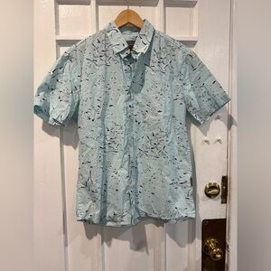 Sky Blue Casual Button Down Shirt